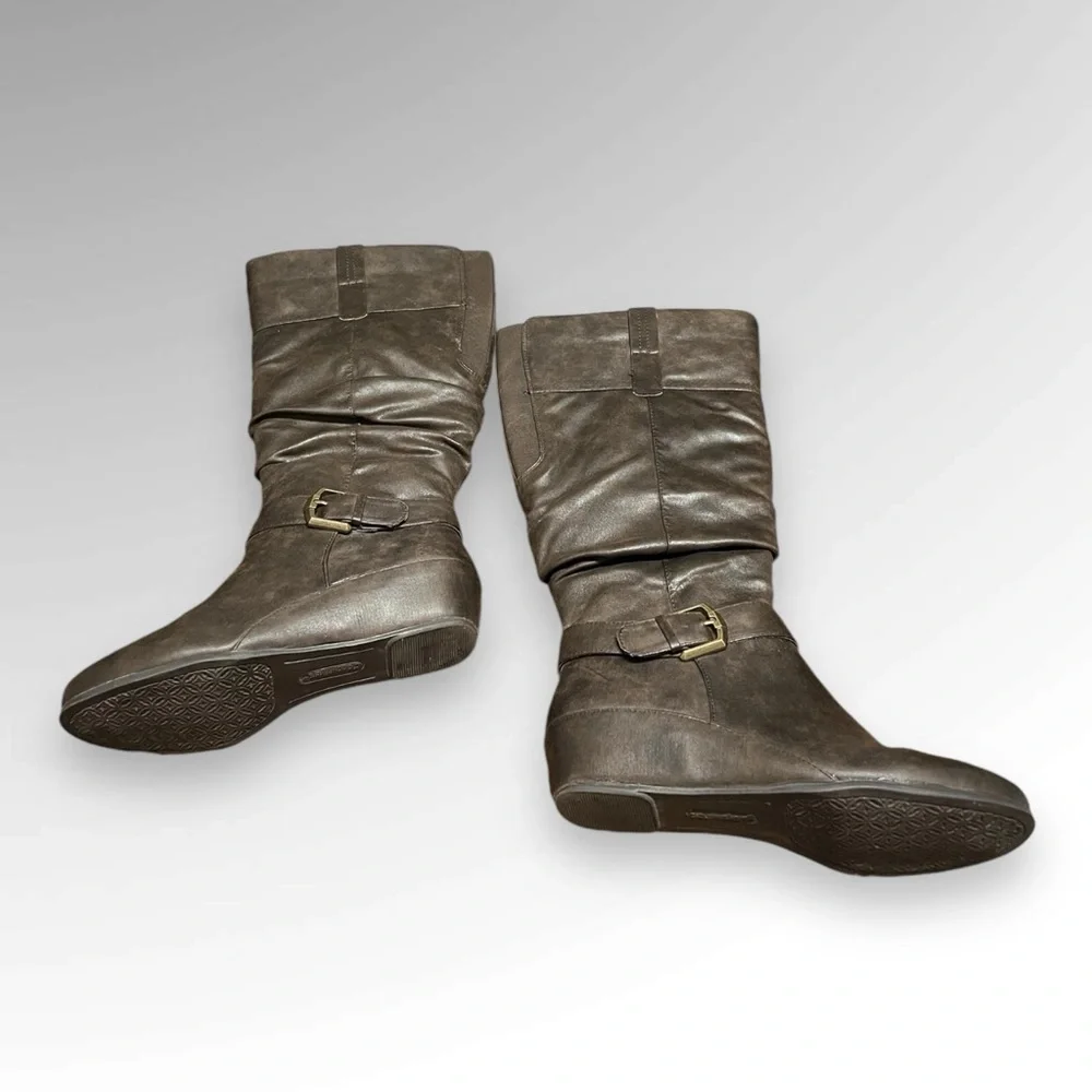 Cloudwalkers Sibel Tall Wedge Boot 8 1/2 Wide